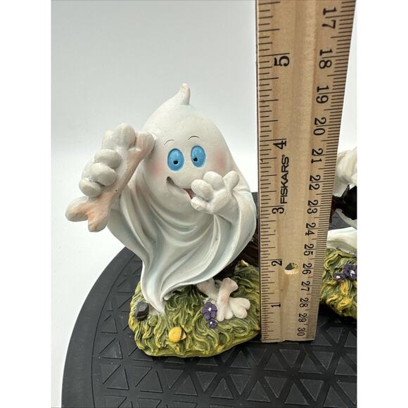 Lot Of 3 Vintage Halloween Ghost Figurines Resin EUC - Picture 6 of 10